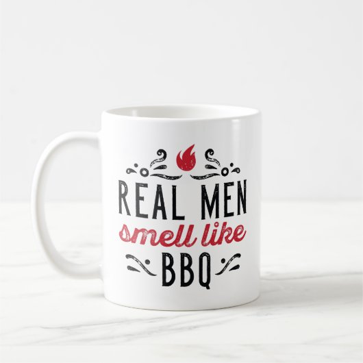 Echte Mannen smeren als BBQ Koffiemok (Links)