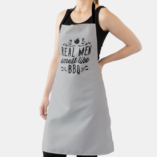 Echte Mannen smeren als BBQ Schort (Insitu)