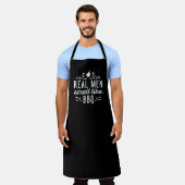 Echte Mannen smeren als BBQ Schort (Gedragen)