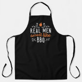 Echte Mannen smeren als BBQ-Schort Schort (Voorkant)