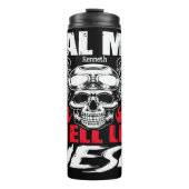 Echte Mannen smeren als diesel Thermosbeker (Voorkant)