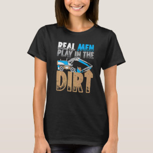 Echte Mannen spelen in de modder T-shirt