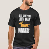 Echte Mannen spelen met hun Weiners T-shirt (Voorkant)