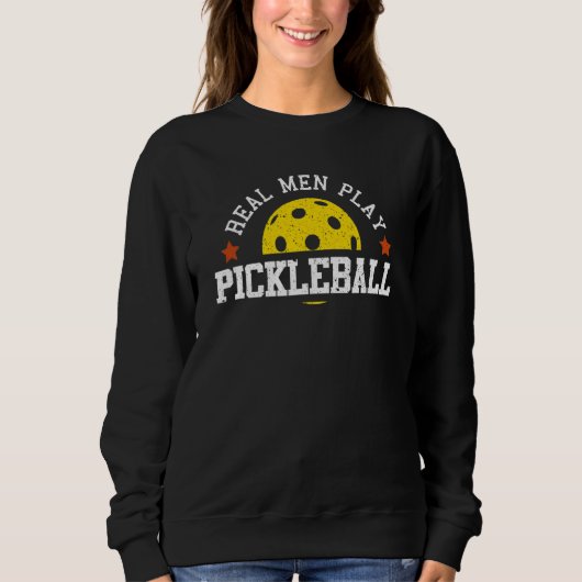 Echte Mannen Spelen Pickleball Trui (Voorkant)