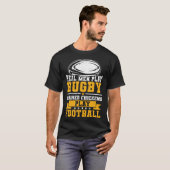 Echte Mannen Spelen Rugby Spelers 2 T-shirt (Voorkant volledig)
