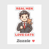 Echte Mannen Sticker (Vel)