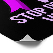 Echte Mannen stoppen huiselijk geweld niet tegen Poster (Hoek)