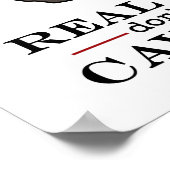 Echte Mannen Tandheelkundig Poster (Hoek)