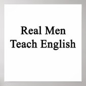 Echte Mannen Teach English Poster (Voorkant)
