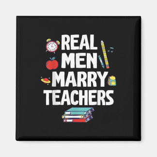 Echte Mannen Trouwen Leraren Happy Wedding Marry D Magneet