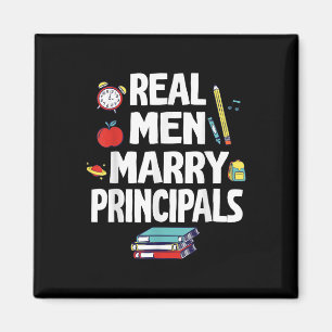 Echte Mannen Trouwen Principals Happy Wedding Getr Magneet