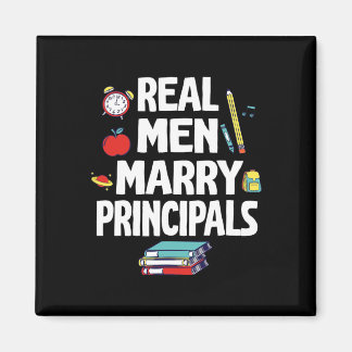 Echte Mannen Trouwen Principals Happy Wedding Getr Magneet