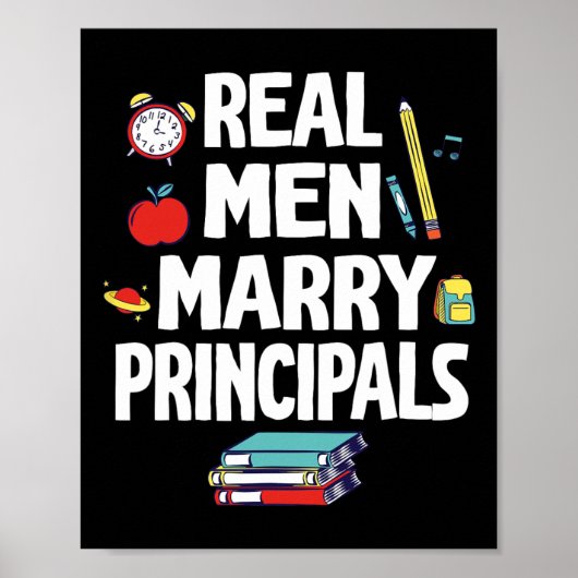 Echte Mannen Trouwen Principals Happy Wedding Getr Poster (Voorkant)