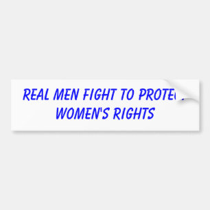 echte mannen vechten voor de bescherming van de re bumpersticker