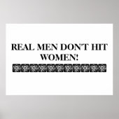ECHTE MANNEN VERHINDEREN VROUWEN POSTER NIET! (Voorkant)