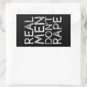 ECHTE MANNEN VERKRACHTEN NIET RECHTHOEKIGE STICKER (Tas)