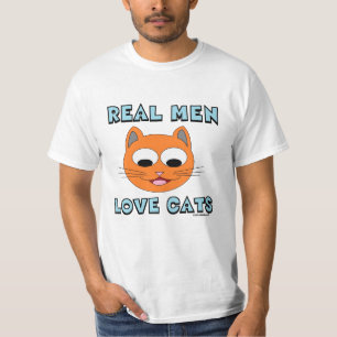 ECHTE MANNEN VERLIESEN VANGSTVANGST Ginger Kat Fac T-shirt