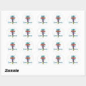 ECHTE MANNEN VERLIEZEN JESUS RONDE STICKER (Vel)
