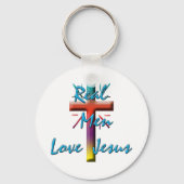 ECHTE MANNEN VERLIEZEN JESUS SLEUTELHANGER (Voorkant)