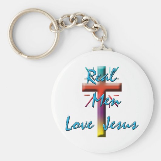 ECHTE MANNEN VERLIEZEN JESUS SLEUTELHANGER (Voorkant)