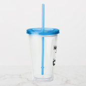 ECHTE MANNEN VERLIEZEN VANGSTEN ACRYL DRINKBEKER (Rechts)