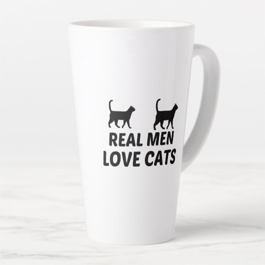 ECHTE MANNEN VERLIEZEN VANGSTEN LATTE MOK (Rechterhoek)