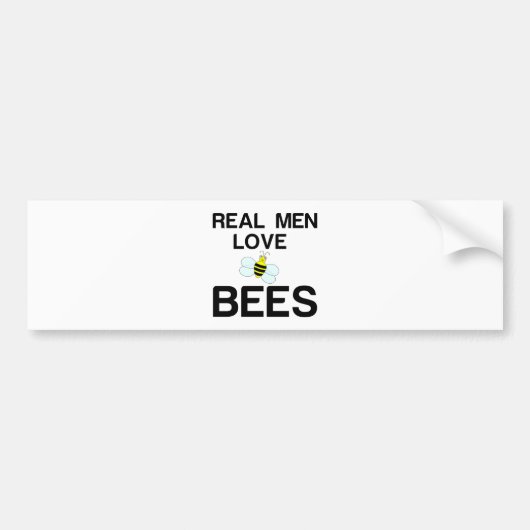 ECHTE MANNEN VERLIEZEN VERLIES BUMPERSTICKER (Voorkant)