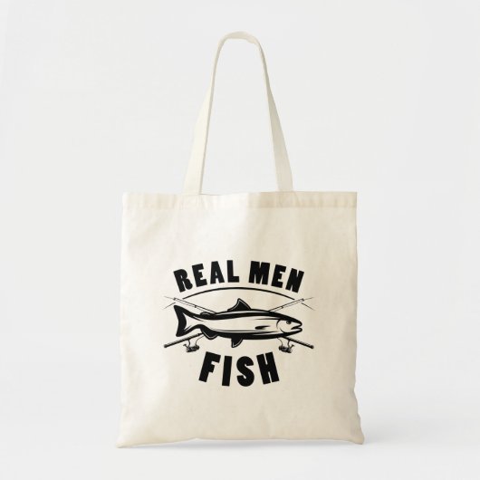 Echte Mannen Vis Tote Bag (Voorkant)