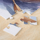 Echte Mannen Vissen met Katten Schattige Kattenlie Legpuzzel (Zijkant)