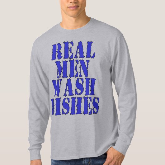 Echte Mannen wassen T-shirt (Voorkant)