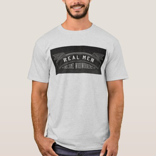 Echte Mannen worden bos T-shirt (Voorkant)