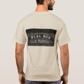 Echte Mannen worden bos T-shirt (Achterkant)