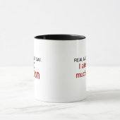 Echte Mannen zeggen nooit - ik heb te veel Bacon Mok (Midden)