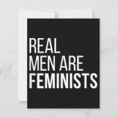 Echte mannen zijn feministen Cool feminisme citate (Achterkant)