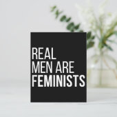 Echte mannen zijn feministen Cool feminisme citate (Staand voorkant)