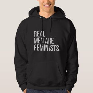 Echte mannen zijn feministen Cool feminisme citate Hoodie