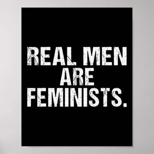 Echte Mannen zijn feministen Poster (Voorkant)