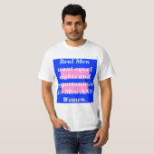 Echte Mannen zijn feministen T-shirt (Voorkant volledig)