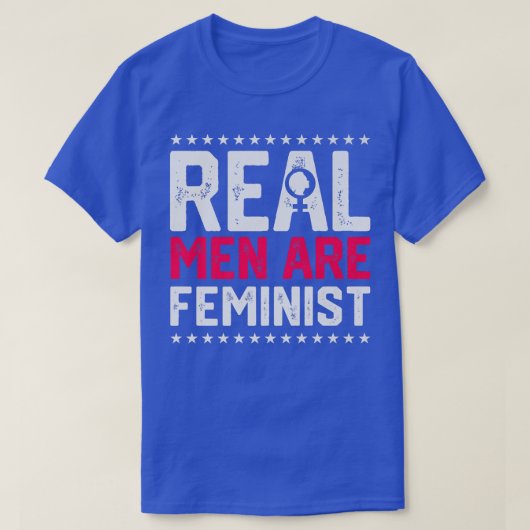 Echte Mannen zijn feministisch ontwerp voor femini T-shirt (Design voorkant)