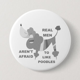 Echte Mannen zoals specht Ronde Button 7,6 Cm