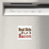 Echte Meisjes Eten Bacon Magneet (Insitu (Vaatwasser))