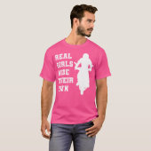Echte meisjes rijden op hun eigen motorfiets t-shirt (Voorkant volledig)