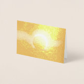 Echte metalen goudolie voor zonne-energie - afdruk folie kaarten (Voorkant)