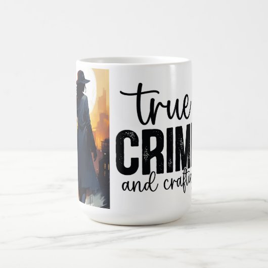 Echte misdaad en crafting koffiemok (Center)