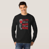 Echte Misdaad Glas Wijn Bed Om Negen Echte Misdaad T-shirt (Voorkant volledig)