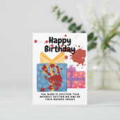 Echte Misdaad Verjaardag Eindigt Niet Op Een Moord Briefkaart (Staand voorkant)