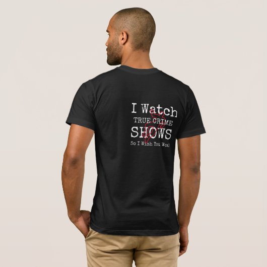 Echte misdaadliefhebbers shirt (Achterkant volledig)