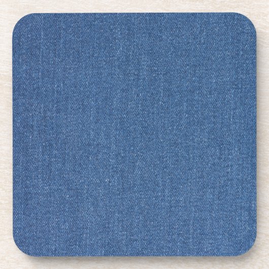 Echte mode jean denim bier onderzetter (Voorkant)
