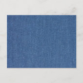 Echte mode jean denim briefkaart (Voorkant)