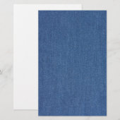 Echte mode jean denim briefpapier (Voorkant / Achterkant)